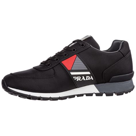 prada mens black trainers|Mehr.